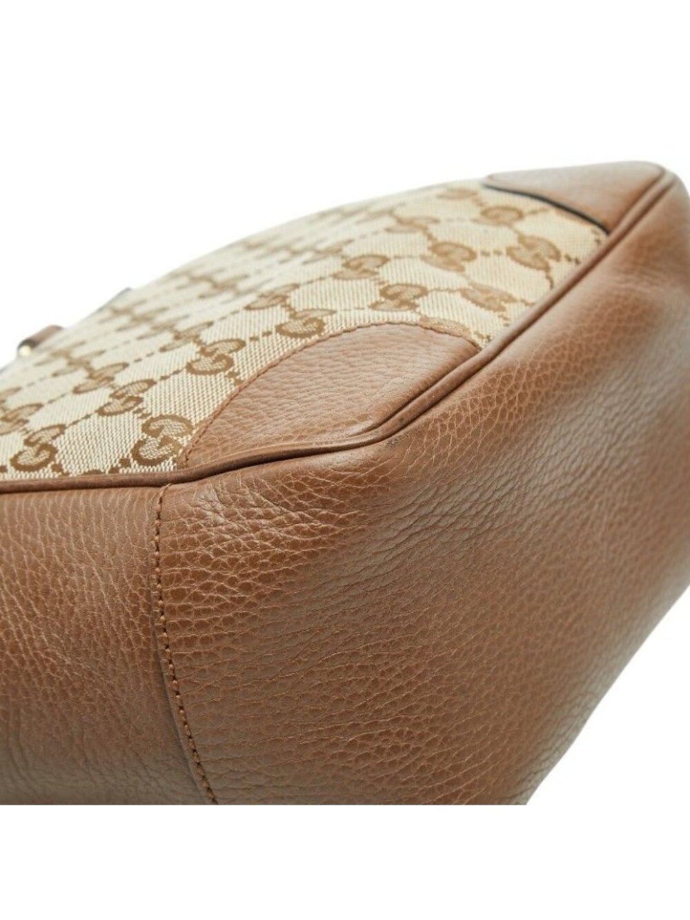 Gucci GG Canvas 2-Way Shoulder Bag Brown Beige Leather - Picture 7 of 10